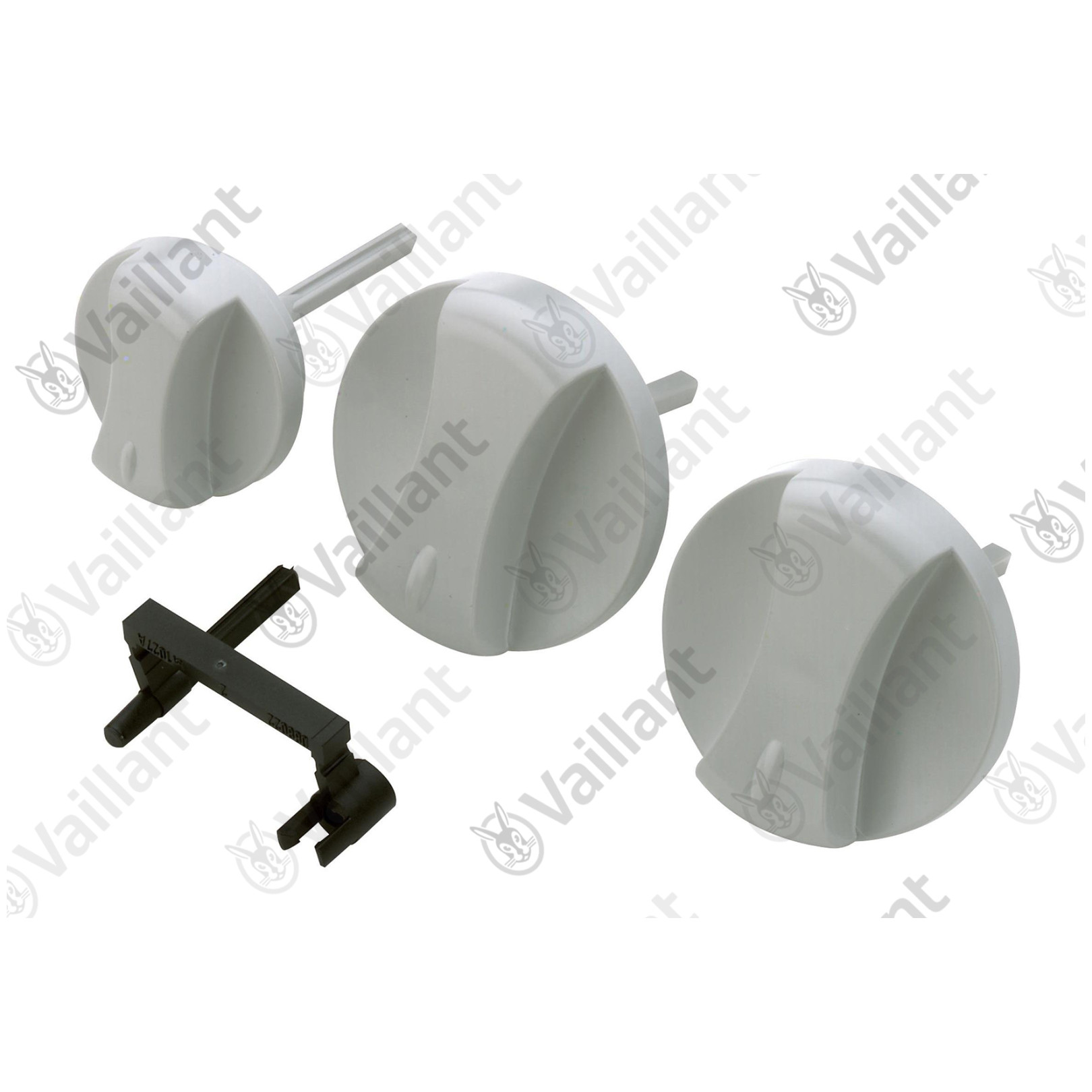 Vaillant Knopf grau Set 3 Stück Ersatzteil kompatibel Heizgeräte Hersteller-Artikelnummer 114288