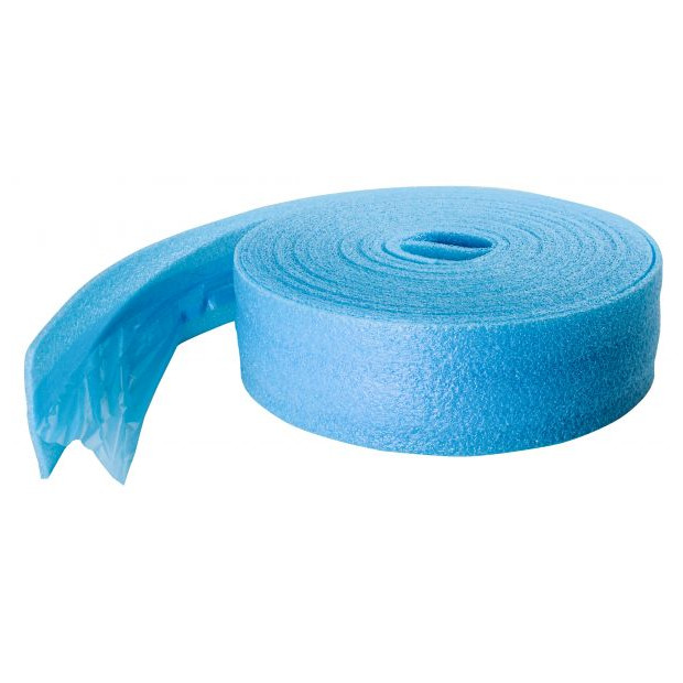 Randdämmstreifen 150x8 mm 50 m mit Lasche selbstklebend blau