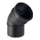 Geberit Abwasserbogen Silent-PP DN125 45 Grad schallgedaemmt 1 Muffe 390622141