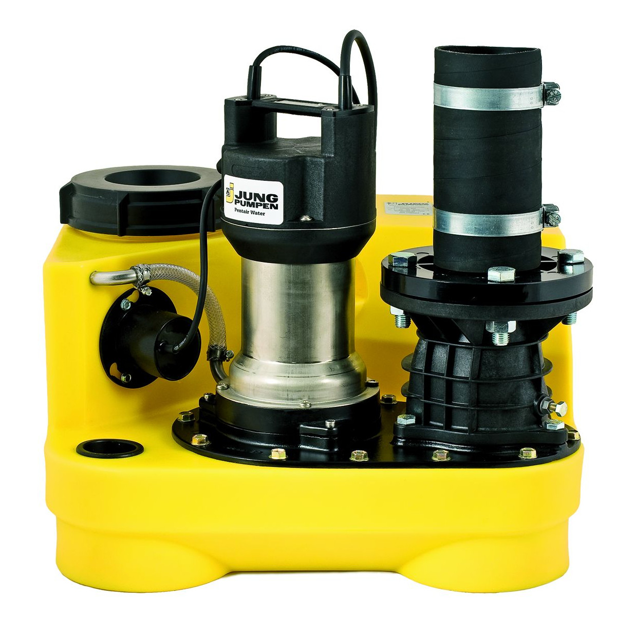 Jung Fäkalienhebeanlage Compli 300 E WC Haushaltspumpe 230 V 50 l 50 mm Durchgang Rückschlagklappe JP50076