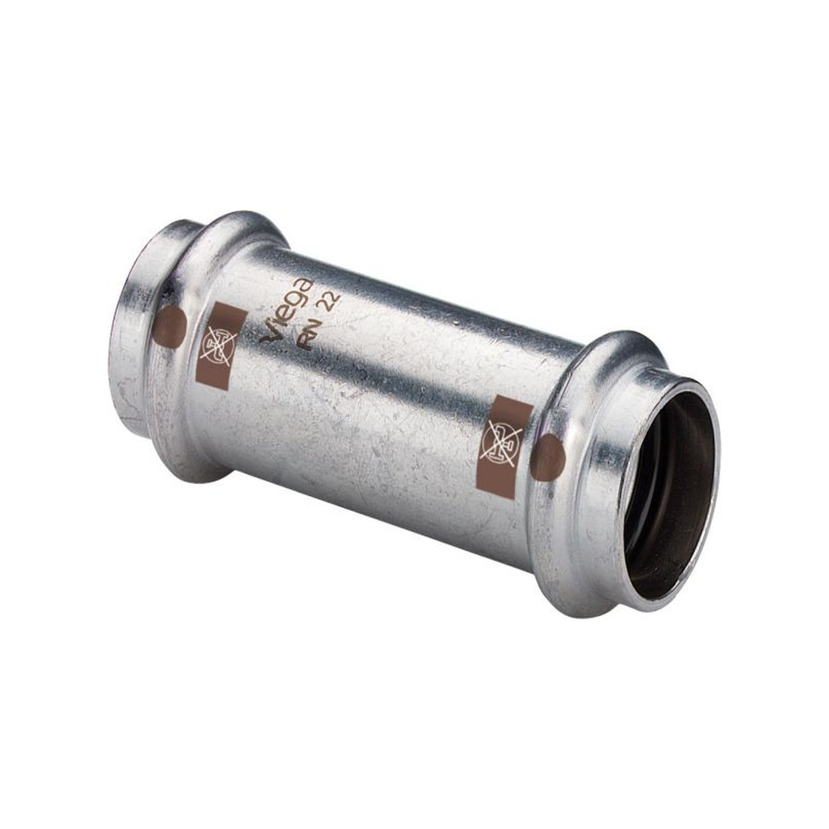 Viega Schiebemuffe Temponox 1715.5 22mm Edelstahl SC-Contur 809225