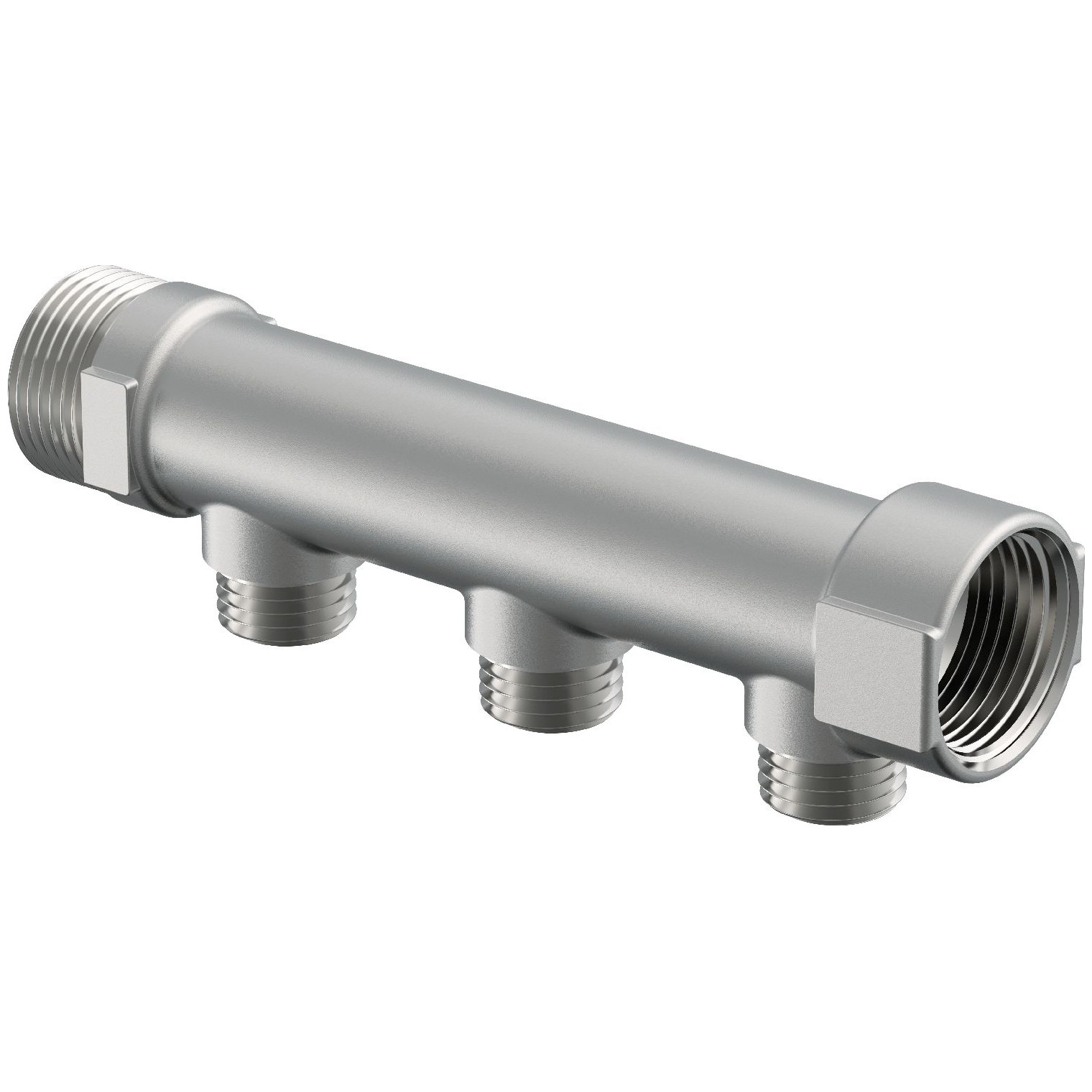 Uponor Verteiler Uni-C S 1-Zoll MT-FT 3x1-2-Zoll MT Messing verzinnt 1014111
