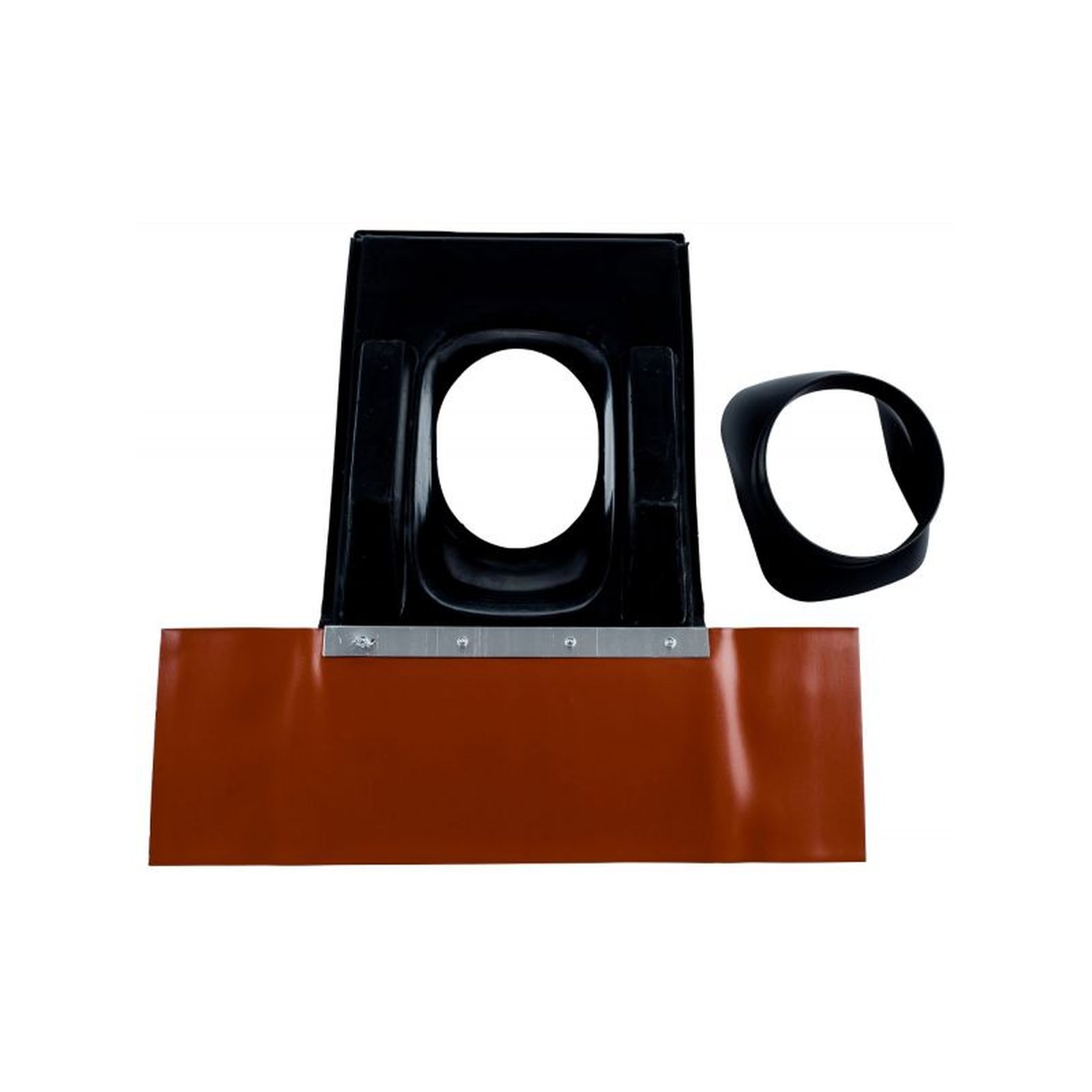 Wolf Universalpfanne Schrägdach 25-45 Grad DN125 schwarz Adapter Luft Abgasführung 1720204