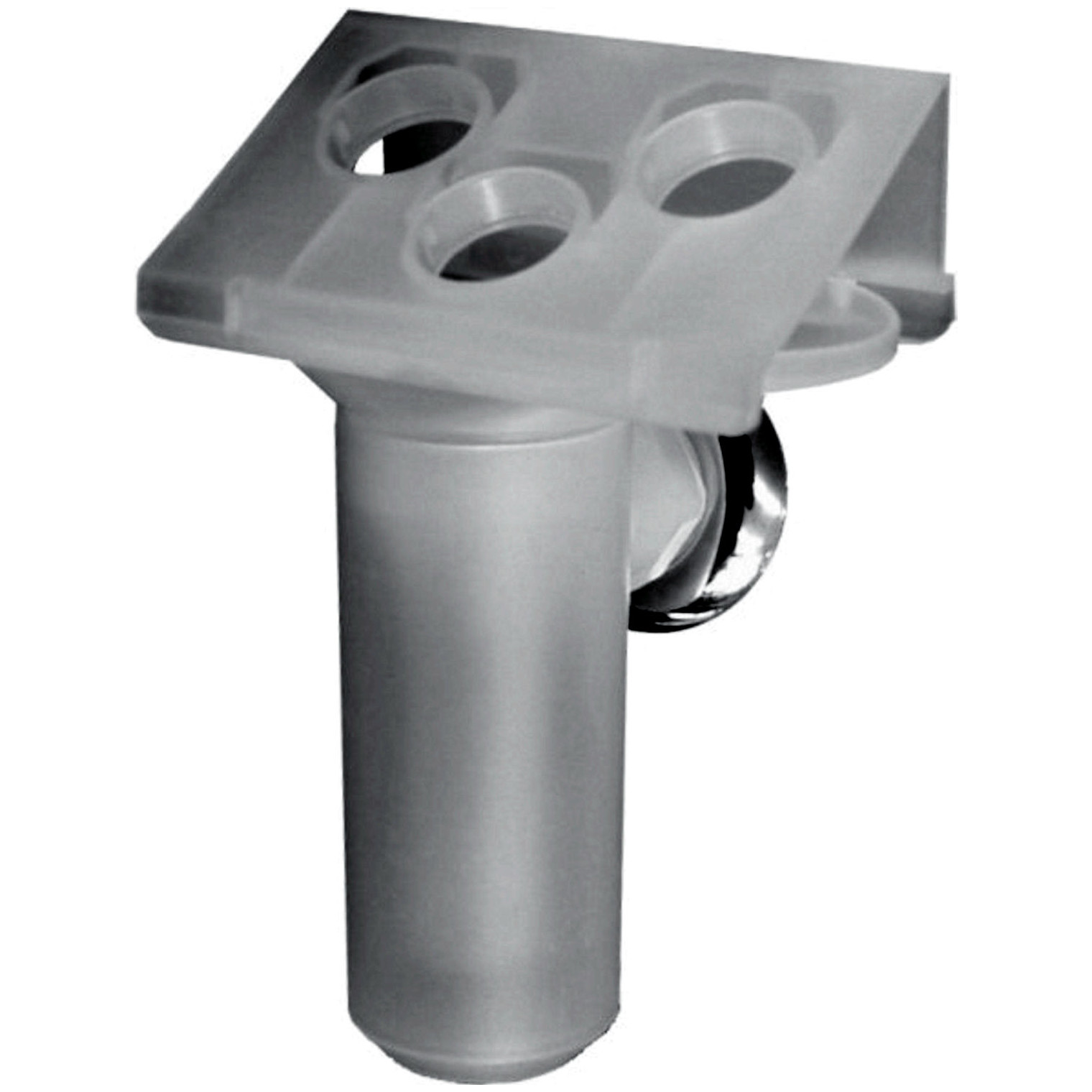 WOLF Ablauftrichter R1 Siphon Rosette Schlauchhalter 3-fach Kunststoff Gasthermen 8602888
