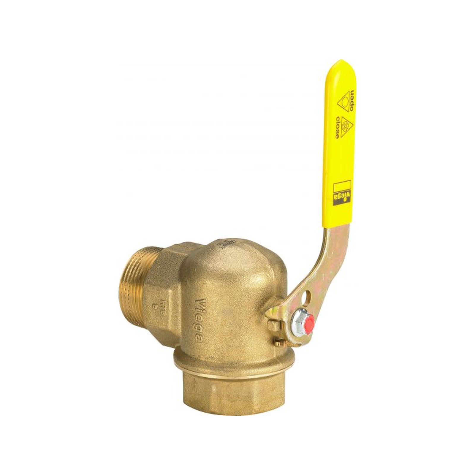 Viega Gaszählerkugelhahn 525132 R/Rp 1 Messing Eck Zweistutzengaszähler abschließbar plombierbar