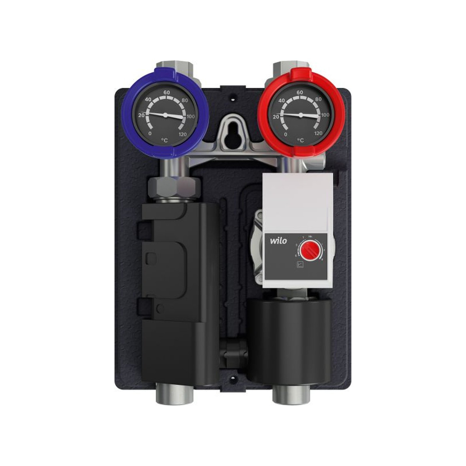 Bosch Heizkreis-Schnellmontagesystem HS25/6 BO ohne Mischer DN 25 50 kW Kompakt-Wärmedämmung 7736601144