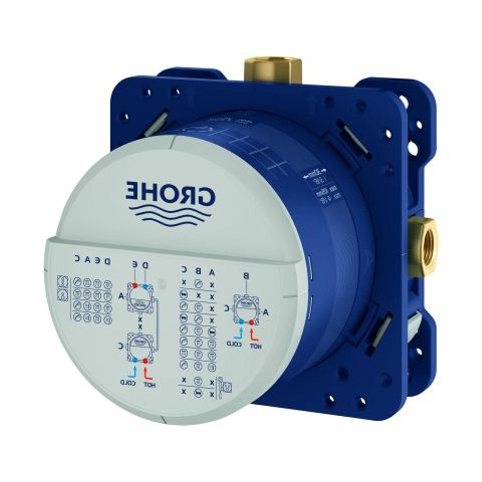 GROHE Unterputz-Einbaukörper Rapido SmartBox 35604 DN 15 3 Abgänge Universal Messing 35604000