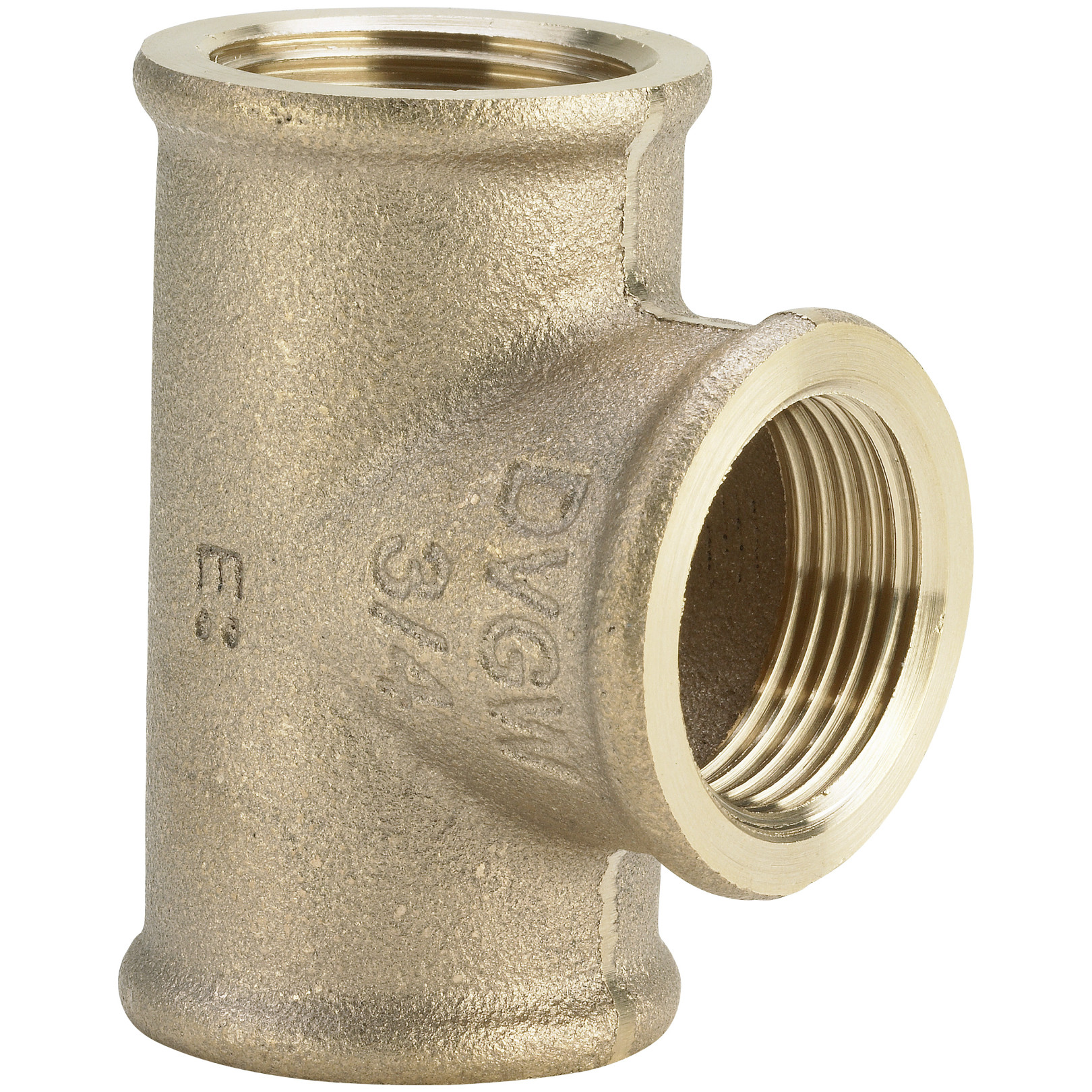 Viega Rotguss-T-Stück 3130 1-1-4x1-2x1-1-4 Zoll DVGW 650735