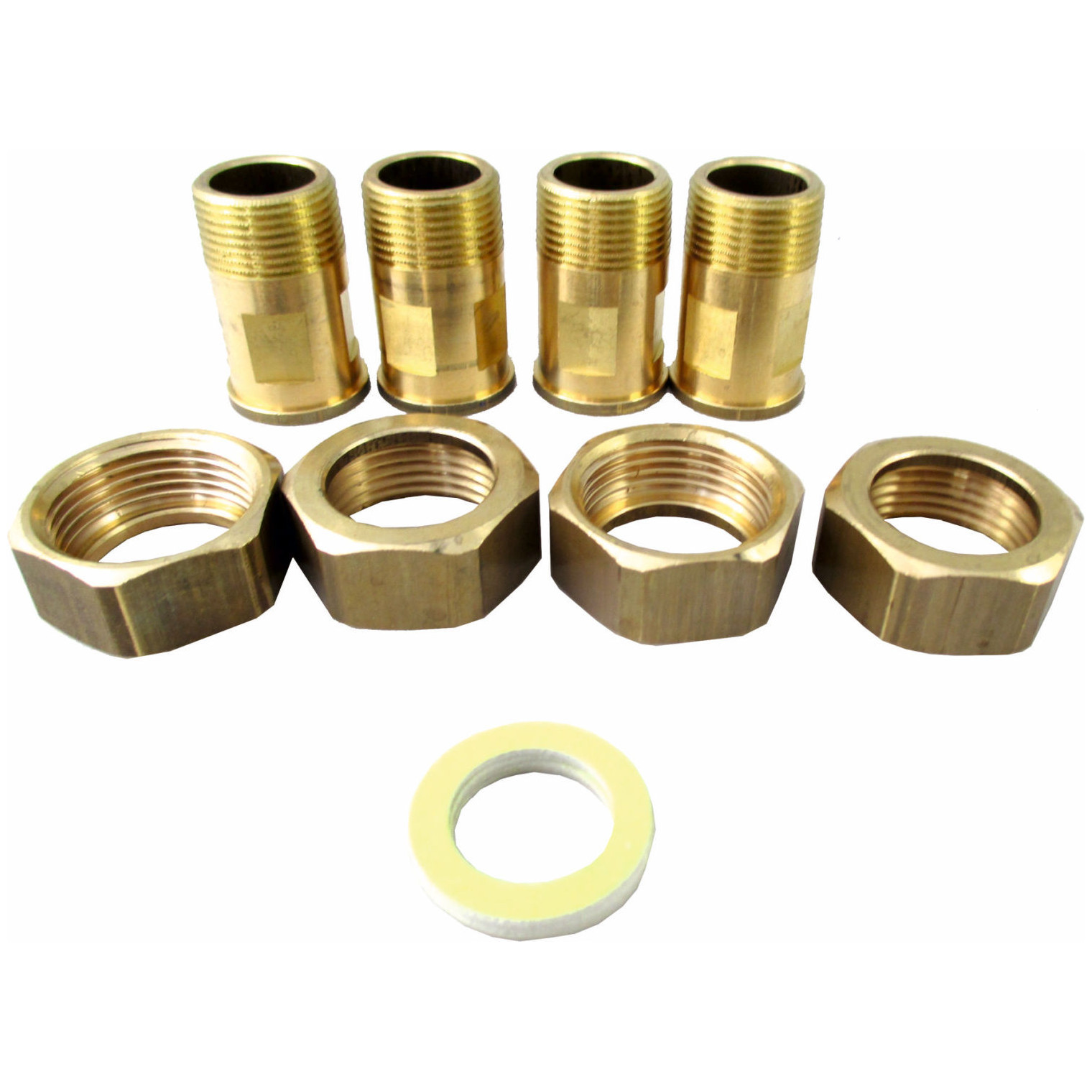 WOLF Anschluss-Set Fittings 2 Zoll Schraubanschluss Ms AG Plattenwärmetauscher 4 Stück 2071985
