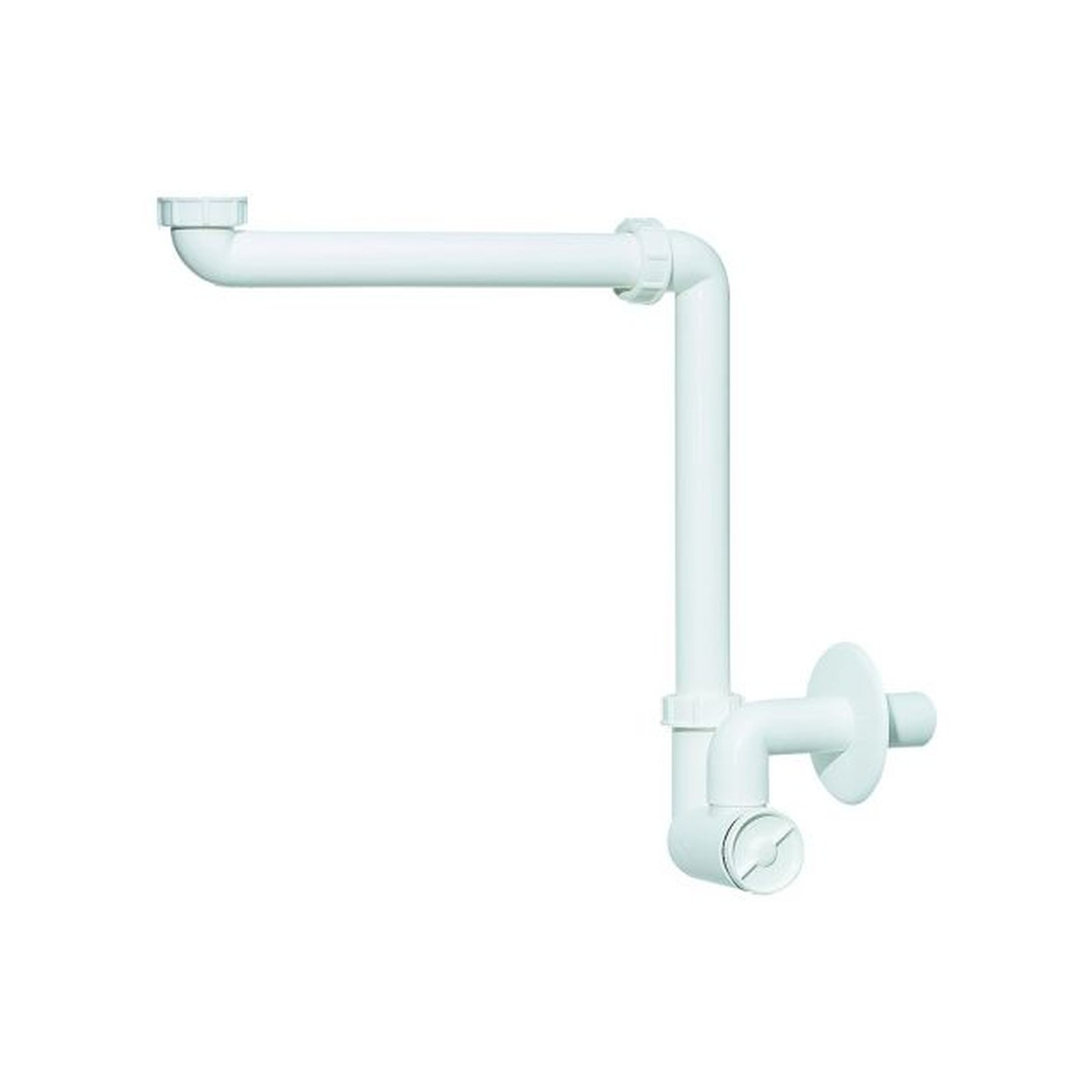 DALLMER Waschtischsiphon Moebelsiphon 137 DN32 stufenlos verstellbar Drehgelenk Polypropylen 051103