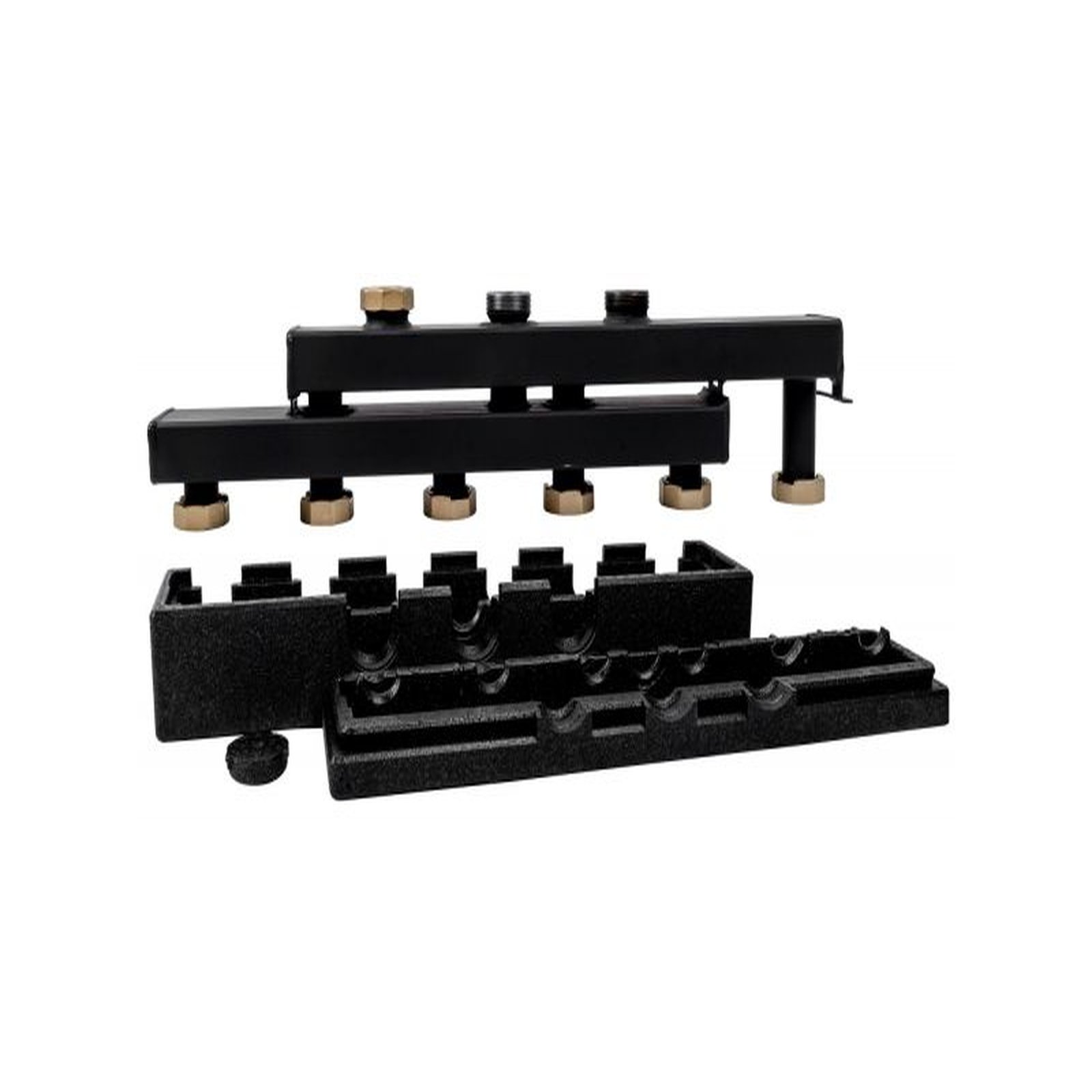 Wolf Verteilerbalken Heizkreisverteiler 3 Kreise DN25 DN32 EPP Dämmung 1 1/2 Zoll 2072198