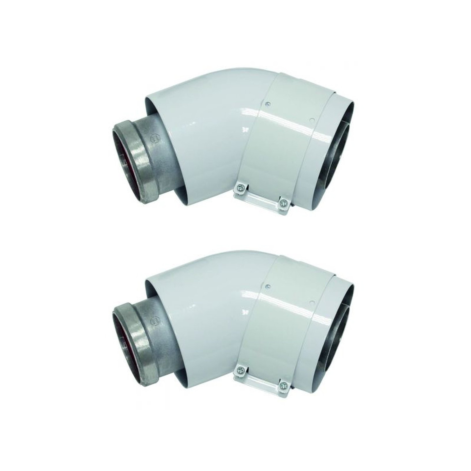 Vaillant Bogen 45 Grad Abgassystem konzentrisch 2 Stck 60/100 mm Aluminium 303809