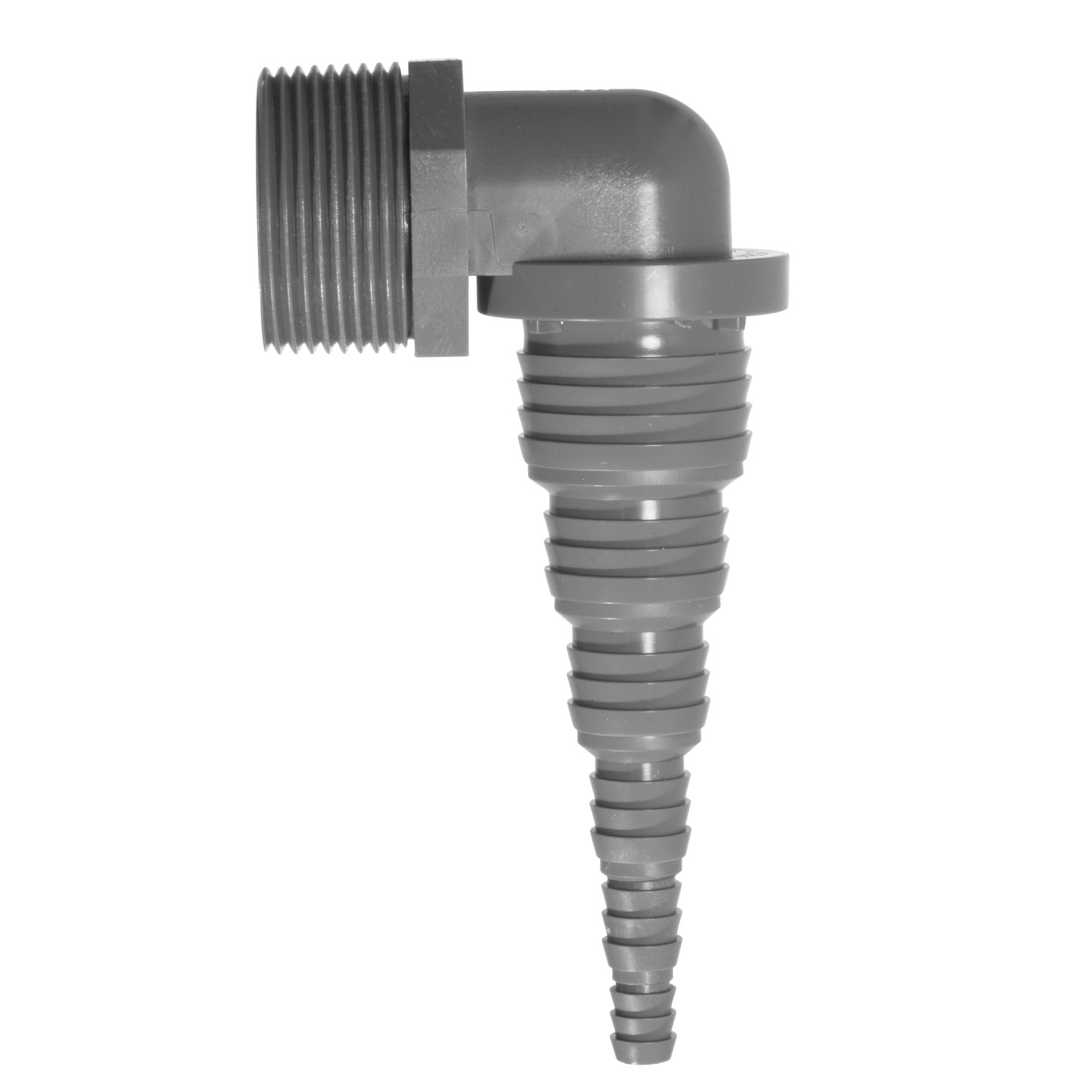 Airfit Pumpenwinkel Universal 1 1/4 Zoll AG x 32-8 mm PVC Polypropylen 90 Grad 50018SW