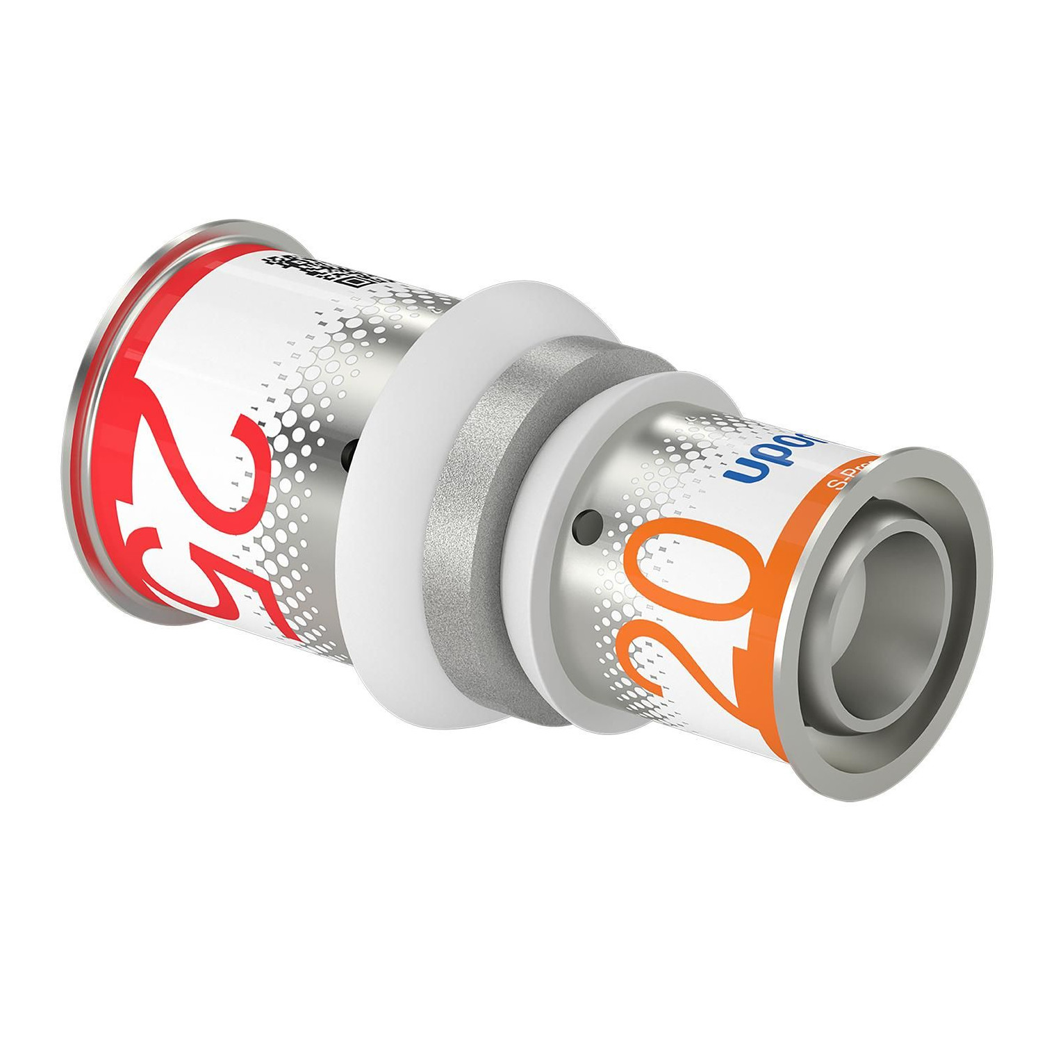 Uponor S-Press PLUS Kupplung reduziert Pressmuffe 25mm 20mm Messing verzinnt DVGW 1070554