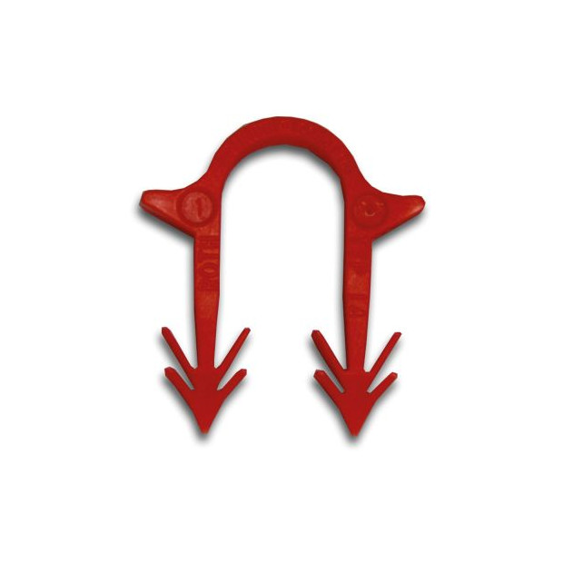 ROTH Fussbodenheizung Original-Tacker-Klips 14 U-Form Doppel-Widerhaken Kunststoff 1135007432