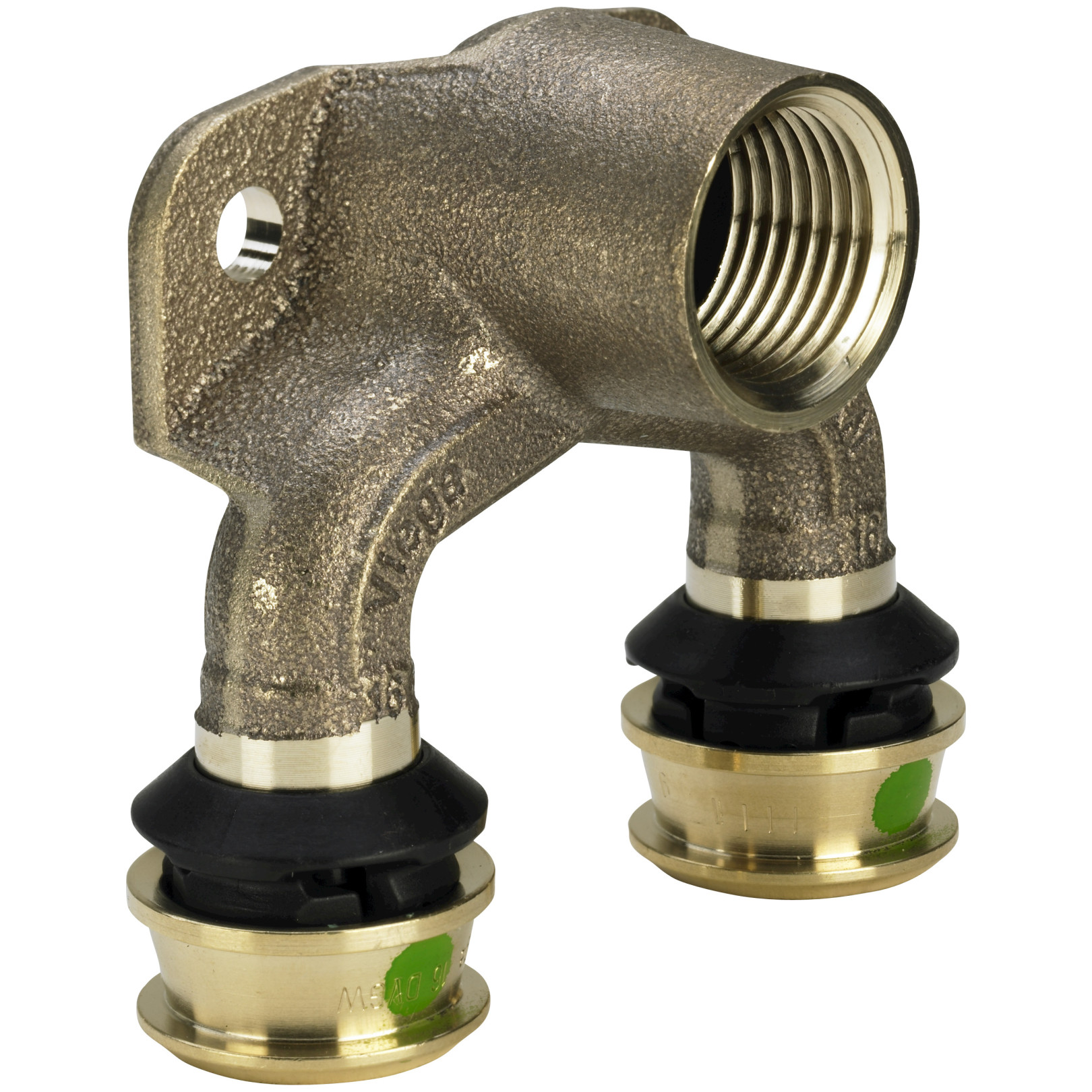 Viega Pressfitting Raxofix 5325.7 Doppelwandscheibe 25mm 1/2 Zoll IG Siliziumbronze SC-Contur 678463