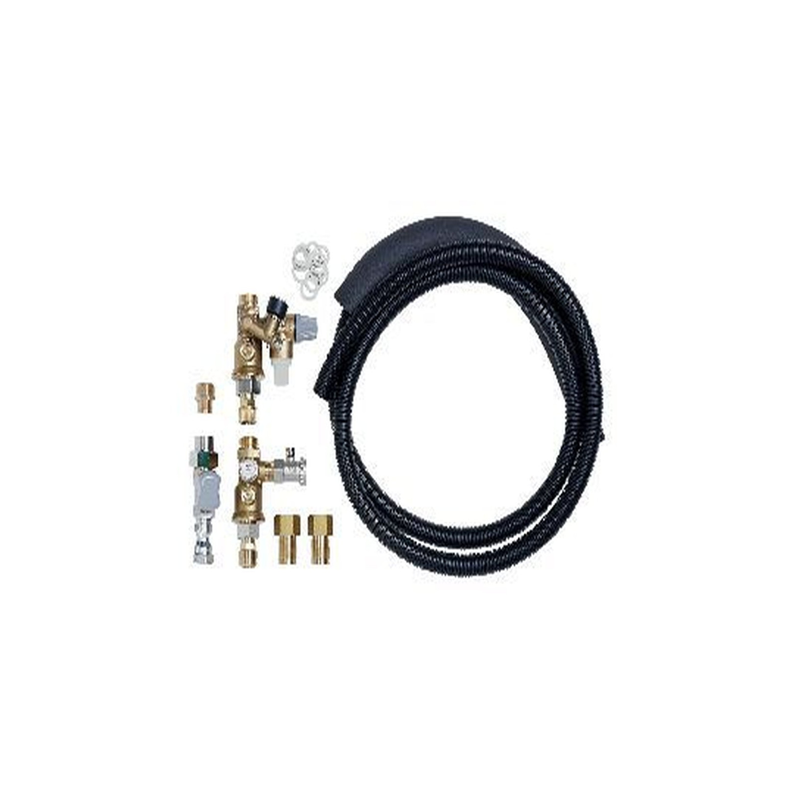 Vaillant Anschlussset Gas-Kompaktgeräte bauseitige Installation VSC VCC VSCS 4-5 Wartungshähne 3/4 Zoll Sicherheitsventil 3 bar 0020170491