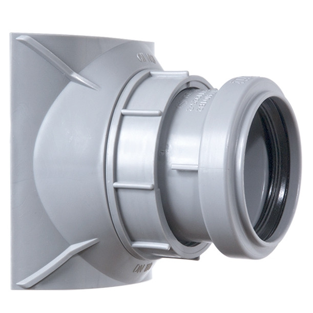 Airfit Schraub-Abzweig DN 110x50 gerade 1-teilig EPDM Abdichtung Fallrohranschluss 21050AZ