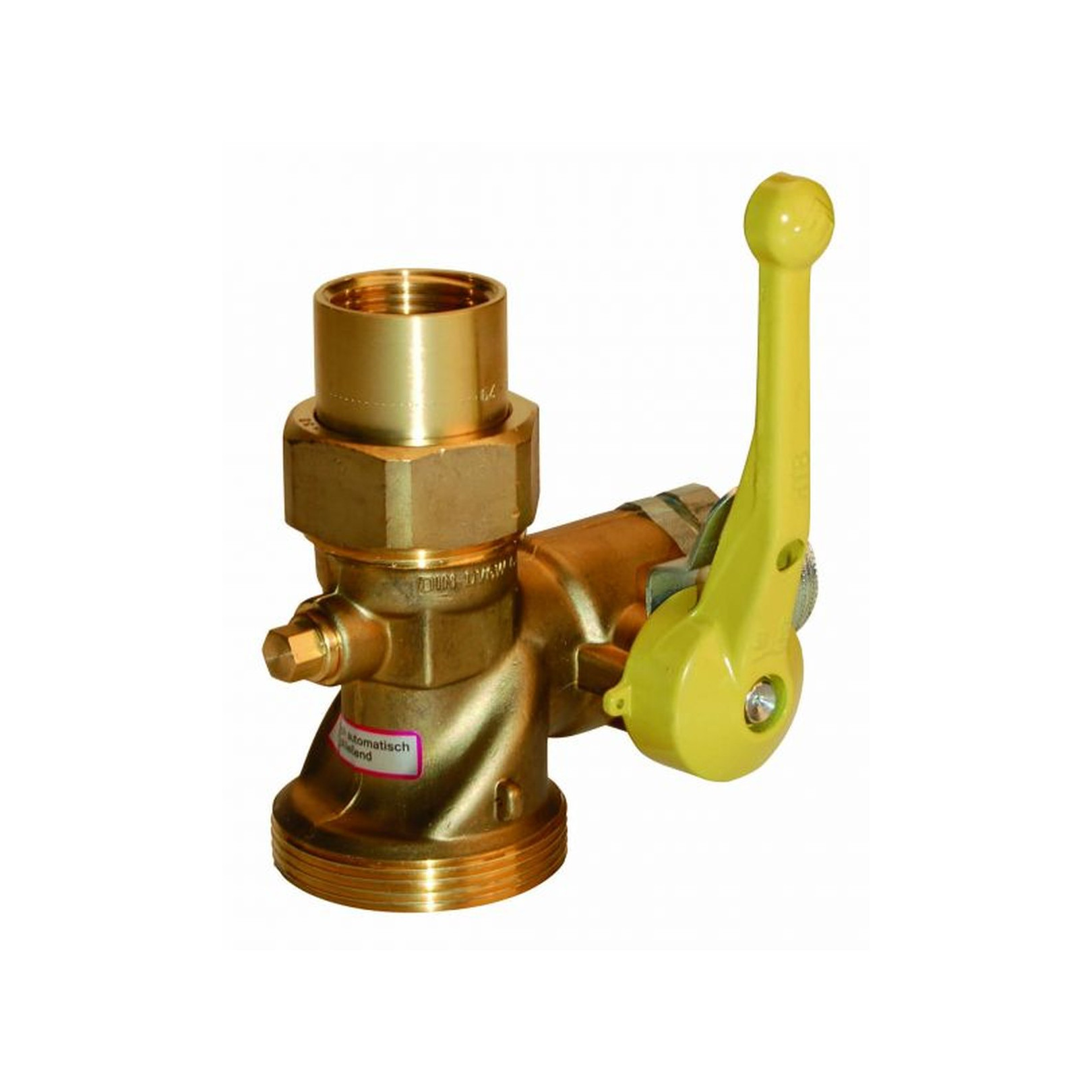 Aalberts Gas-Kugelhahn 5520.25 DN25 abschliessbar Prüfschraube DVGW 0048121