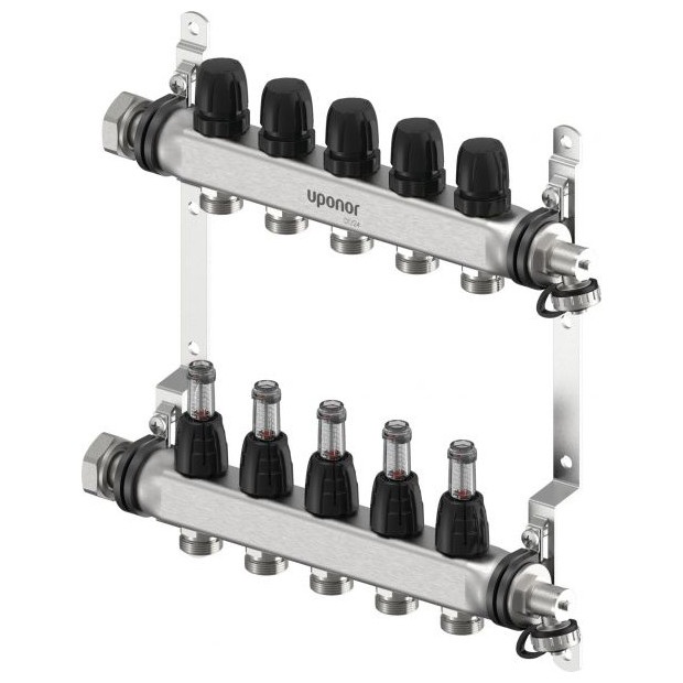Uponor Vario S Verteiler 5 Heizkreise FM G3/4 Euro G1 1140836