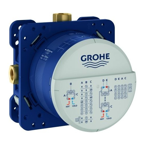 Grohe Unterputz-Einbaukörper Rapido SmartBox 35604 DN 15 3 Abgänge Universal Messing 35604000