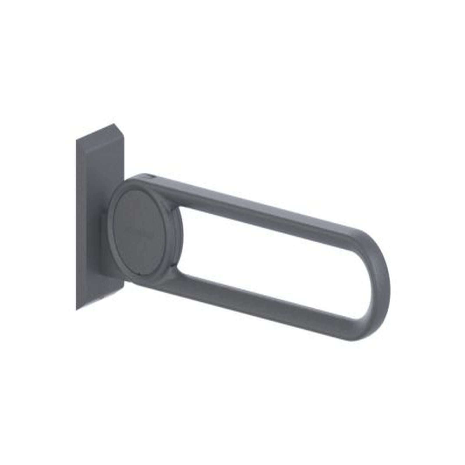 Normbau Stützklappgriff Cavere Vario 600 mm Anthrazit-Metallic pulverbeschichtet antibakteriell 7447010095