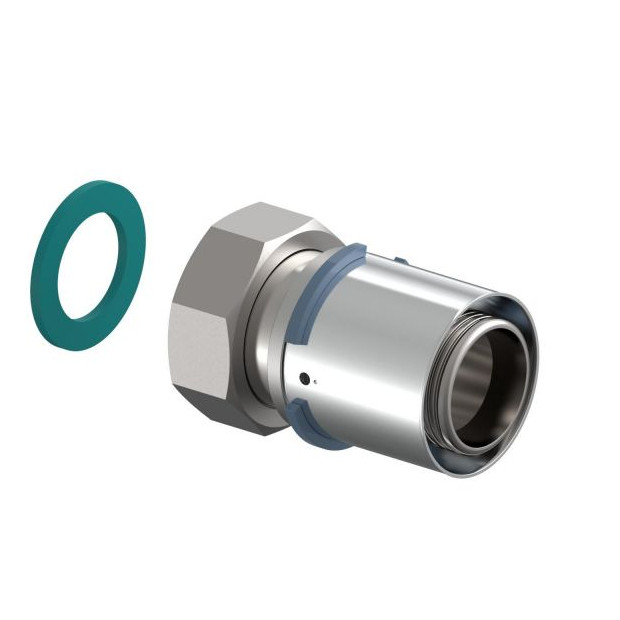 UPONOR Pressfitting S-Press Verschraubung IG 40-G1 1-2SN PPSU Messing verzinnt Presshülse 1046937