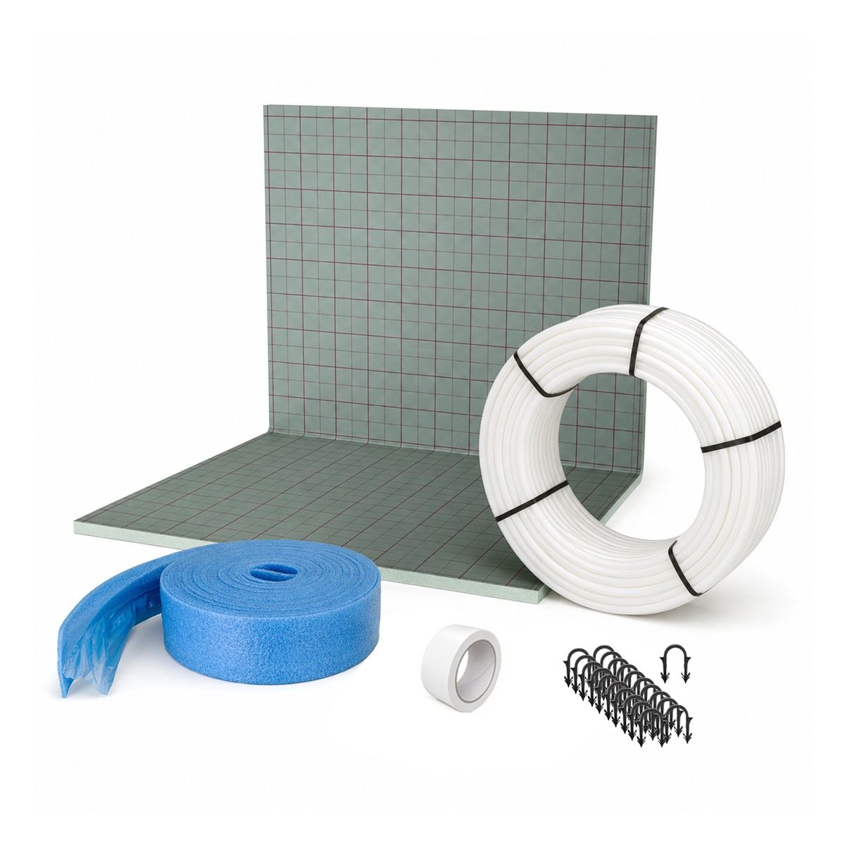 140m² Set Zewotherm Tackersystem 30-3 WLG045 1000m 17x2 PE-RT