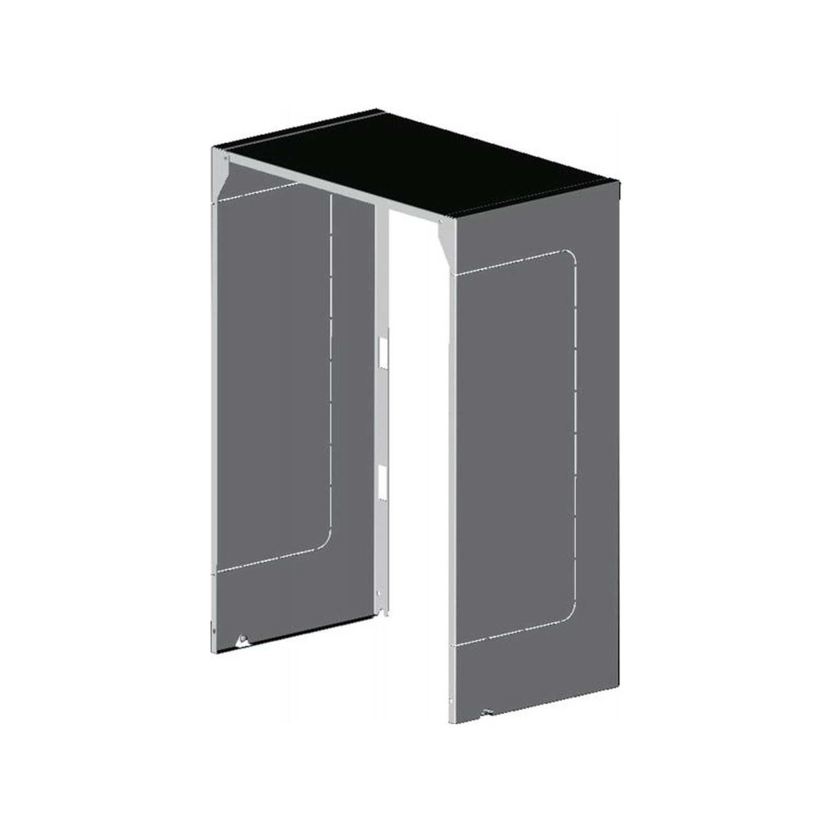 Wolf Verrohrungsverkleidung Gasbrennwert-Zentrale CGS-2 vorgestanzte Durchführungen 8614144