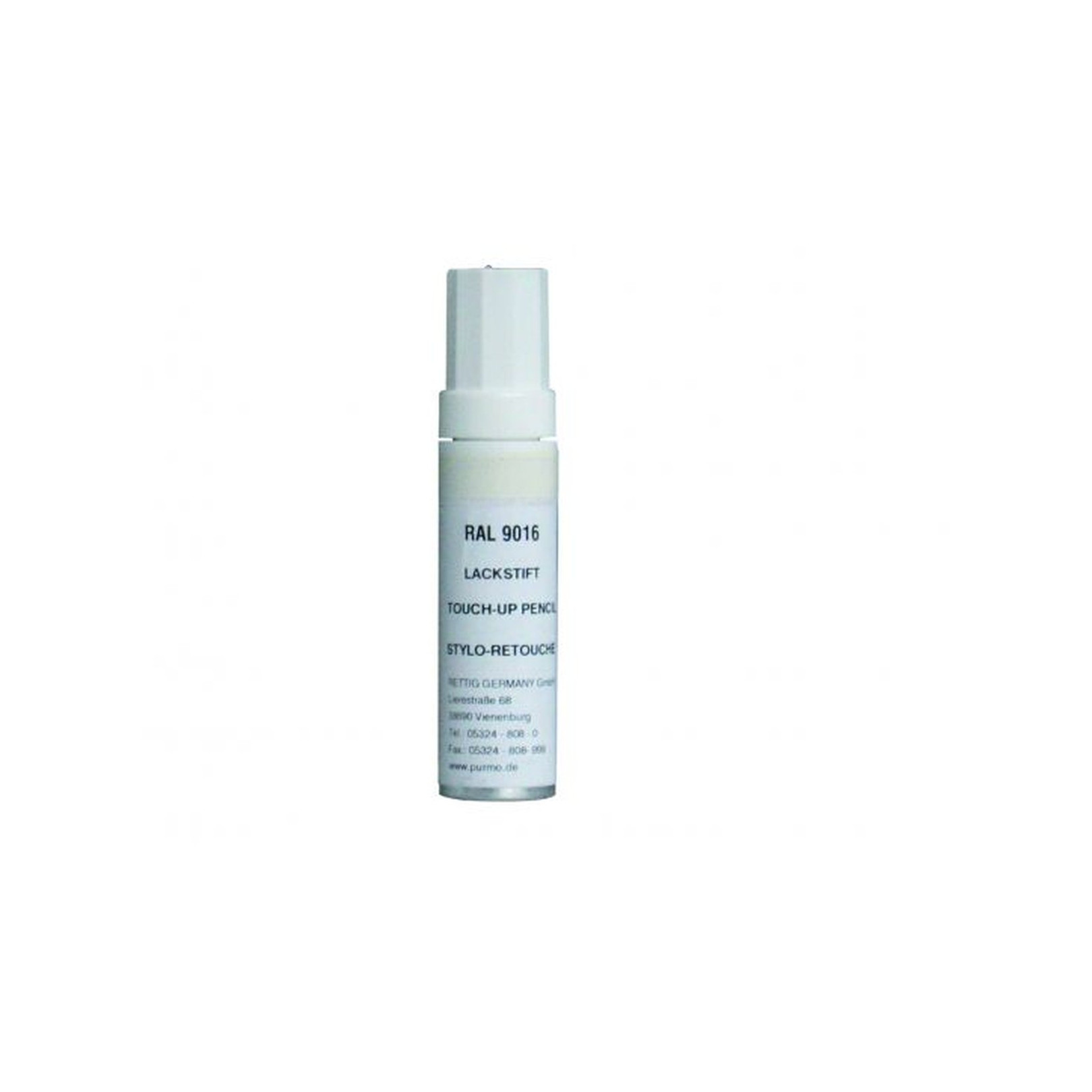 Purmo Heizkörperlackstift Lackflasche Mini RAL 9016 Verkehrsweiß Pinsel AZ03PA007090163