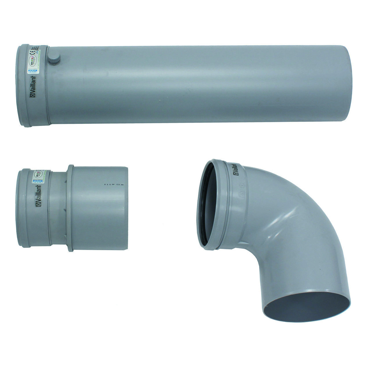 Vaillant Geräte-Anschluss-Set S.4 150 mm 130 mm PP VKK 806/3 1606/3 Hersteller-Artikelnummer 0020060589