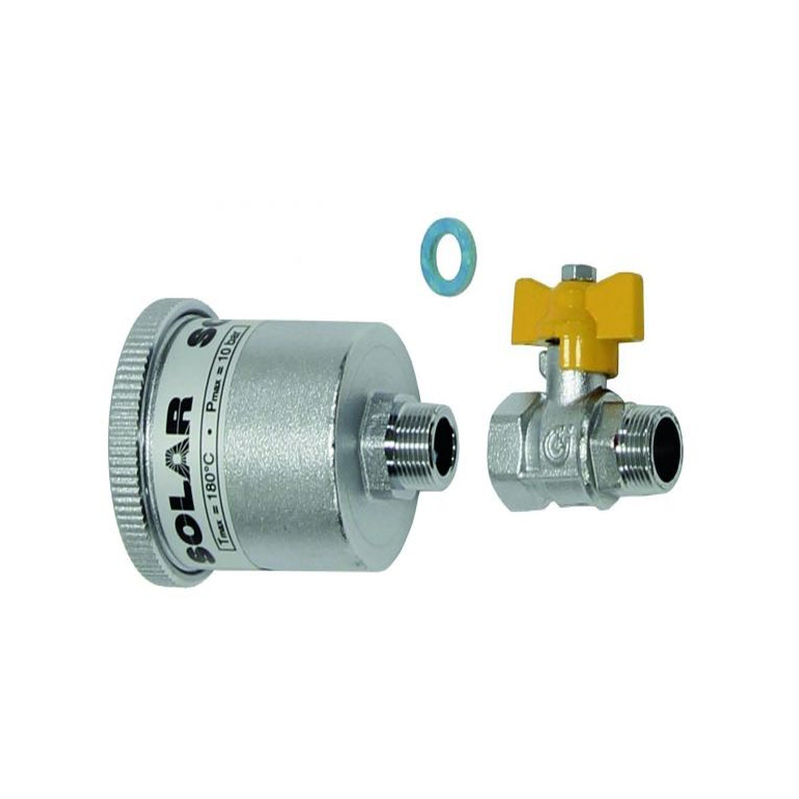 Vaillant Solar-Schnellentlüfter 3/8 Zoll Außengewinde Absperrventil temperaturbeständig bis 150 Grad C 302019