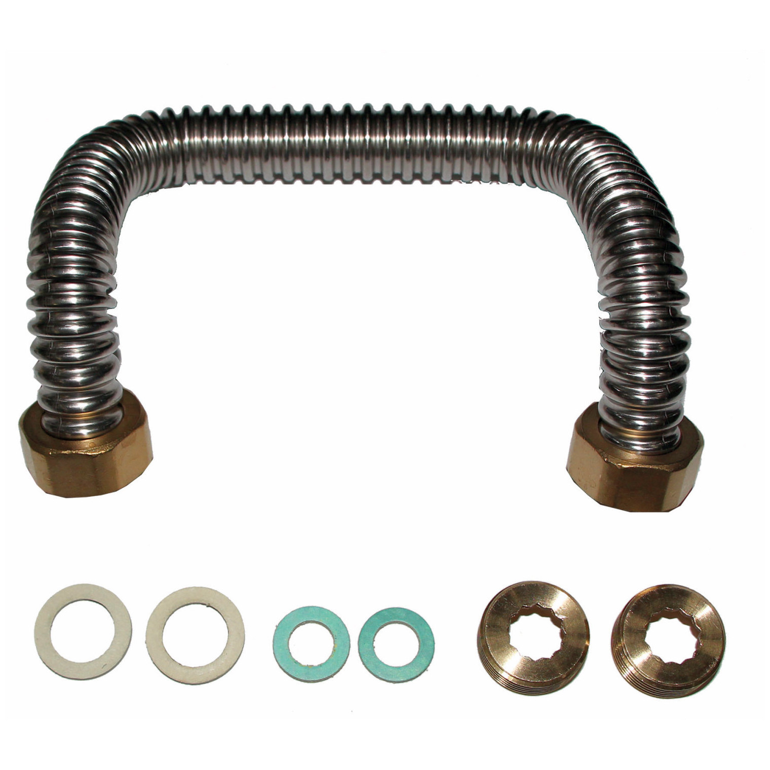 WOLF Überströmleitung CGB-2 bis 24 kW Edelstahl Wellrohr Fitting Reduzierung 8614785