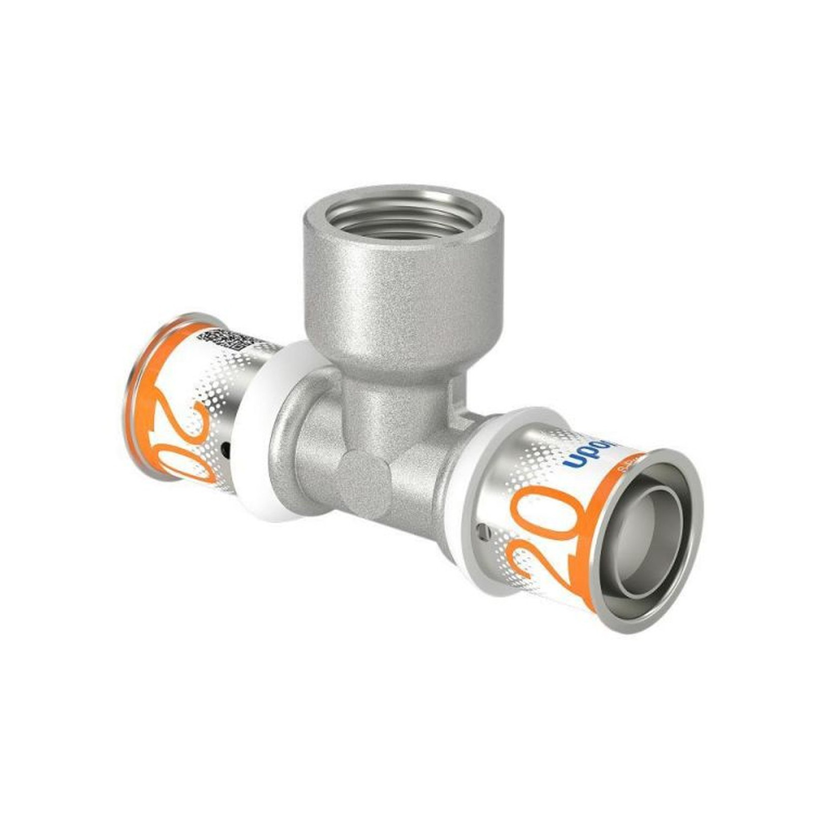 Uponor S-Press PLUS T-Stück 20 mm DN15 Innengewinde Pressfitting DVGW 1070596