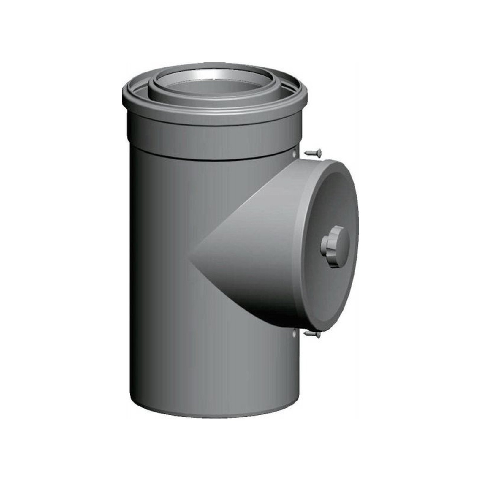 Wolf Revisionsrohr konzentrisch DN110/160 250mm Schnellverschluss steckbar weiß 2651552