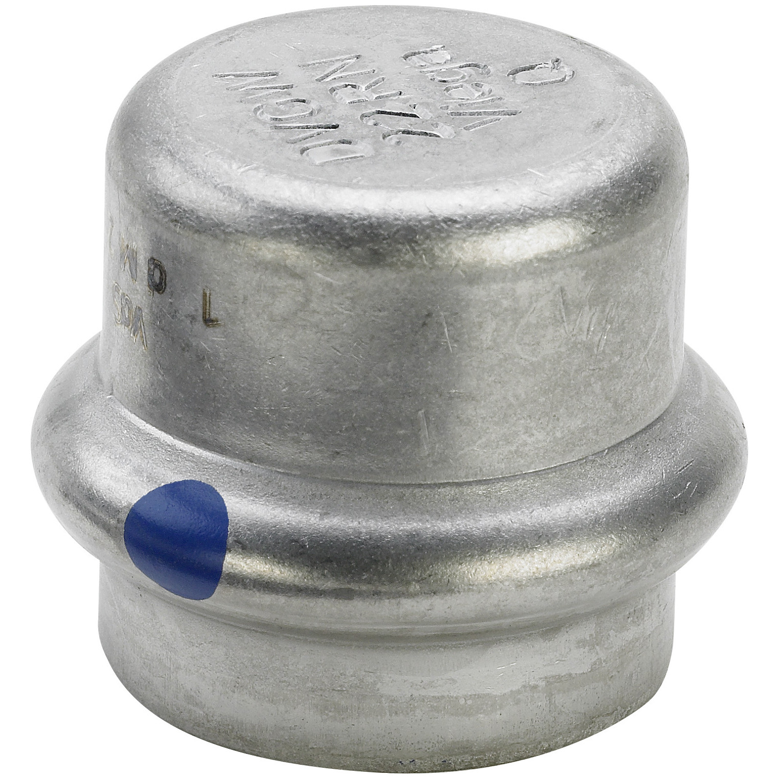 Viega Verschlusskappe Sanpress Inox 2356LF SC-Contur LABS-frei Edelstahl 42mm EPDM 666842