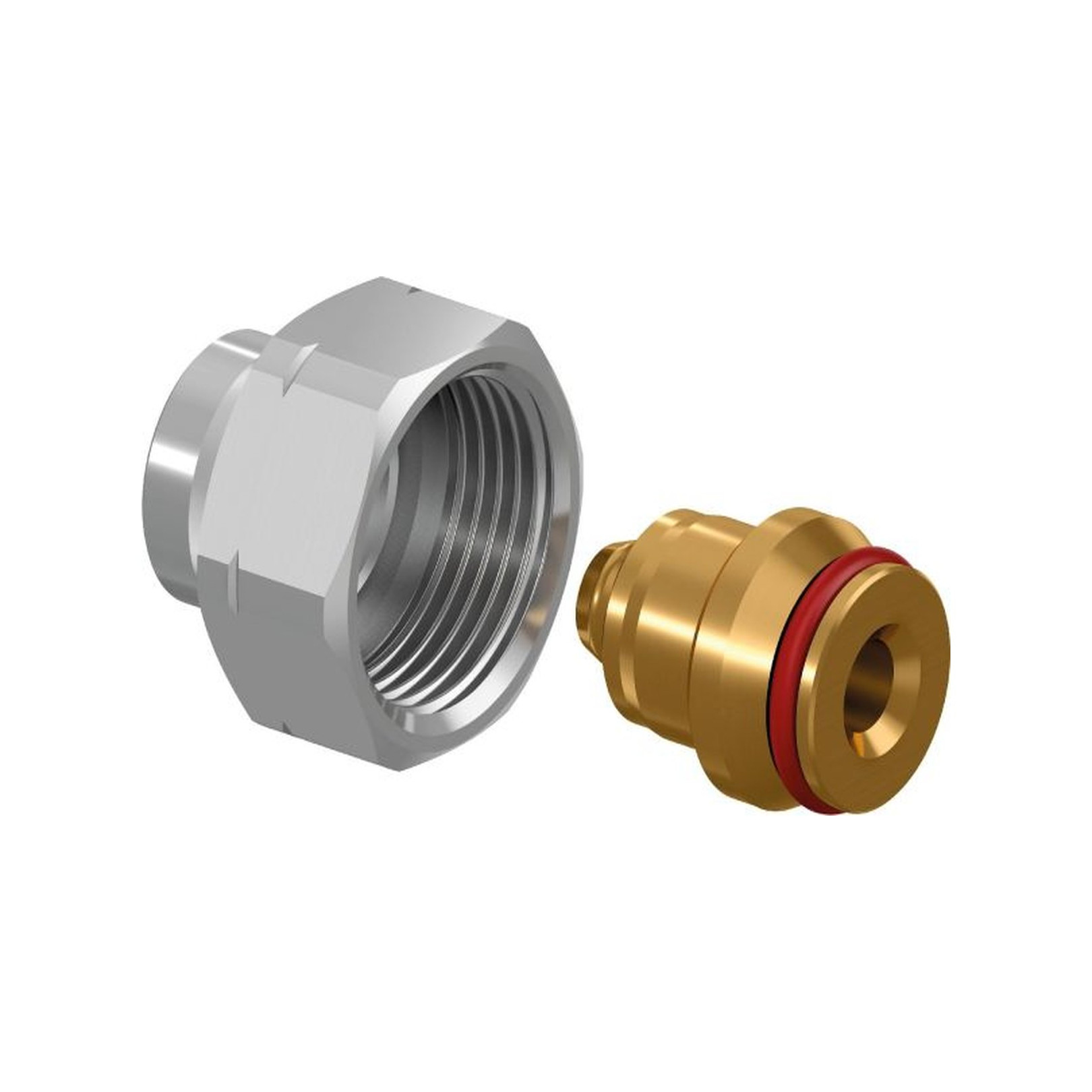 Uponor Eurokonusverschraubung MLCP Red 14x1,6 G-3/4 Messing 1000117