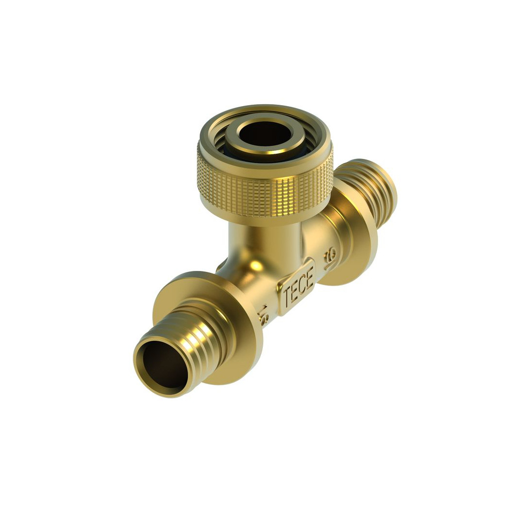 TECEflex Schnelladapter T-Stück Siliziumbronze 16 1-2 Zoll 16 708633