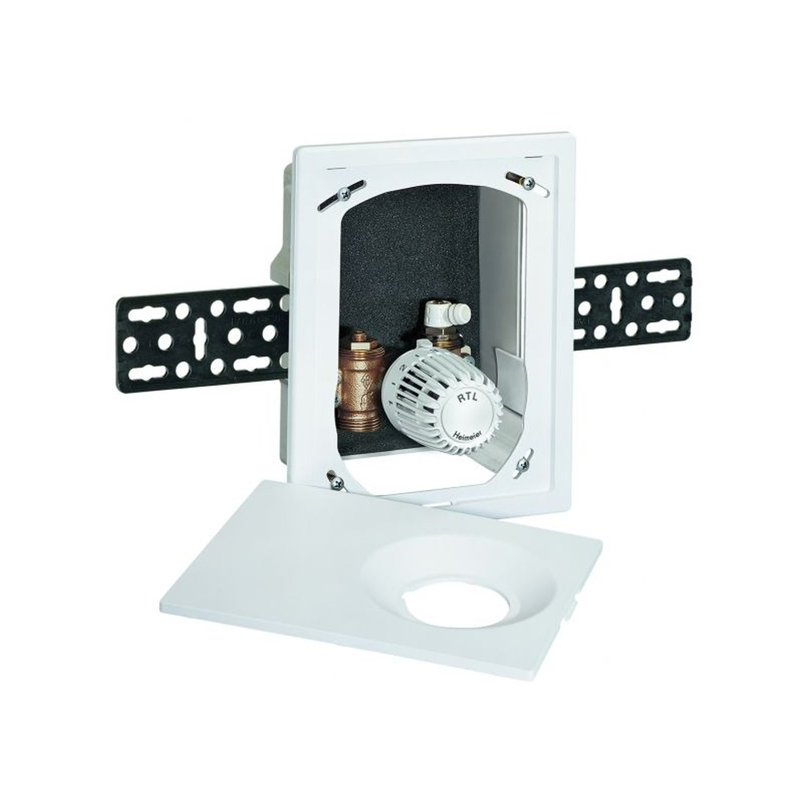 Heimeier Rücklauftemperaturbegrenzer Multibox RTL Unterputz Thermostatventil Abdeckung weiß 9304-00.800