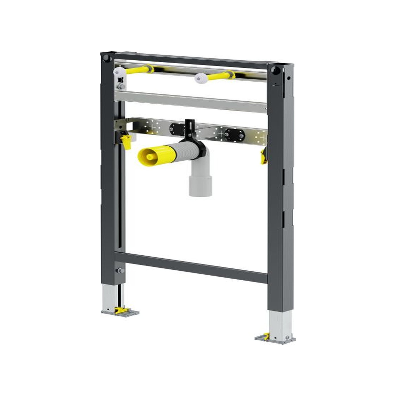 Viega Waschtisch-Element Prevista Dry 8535.31 820-980 mm höhenverstellbar Schnellspanner Ablaufbogen 776190