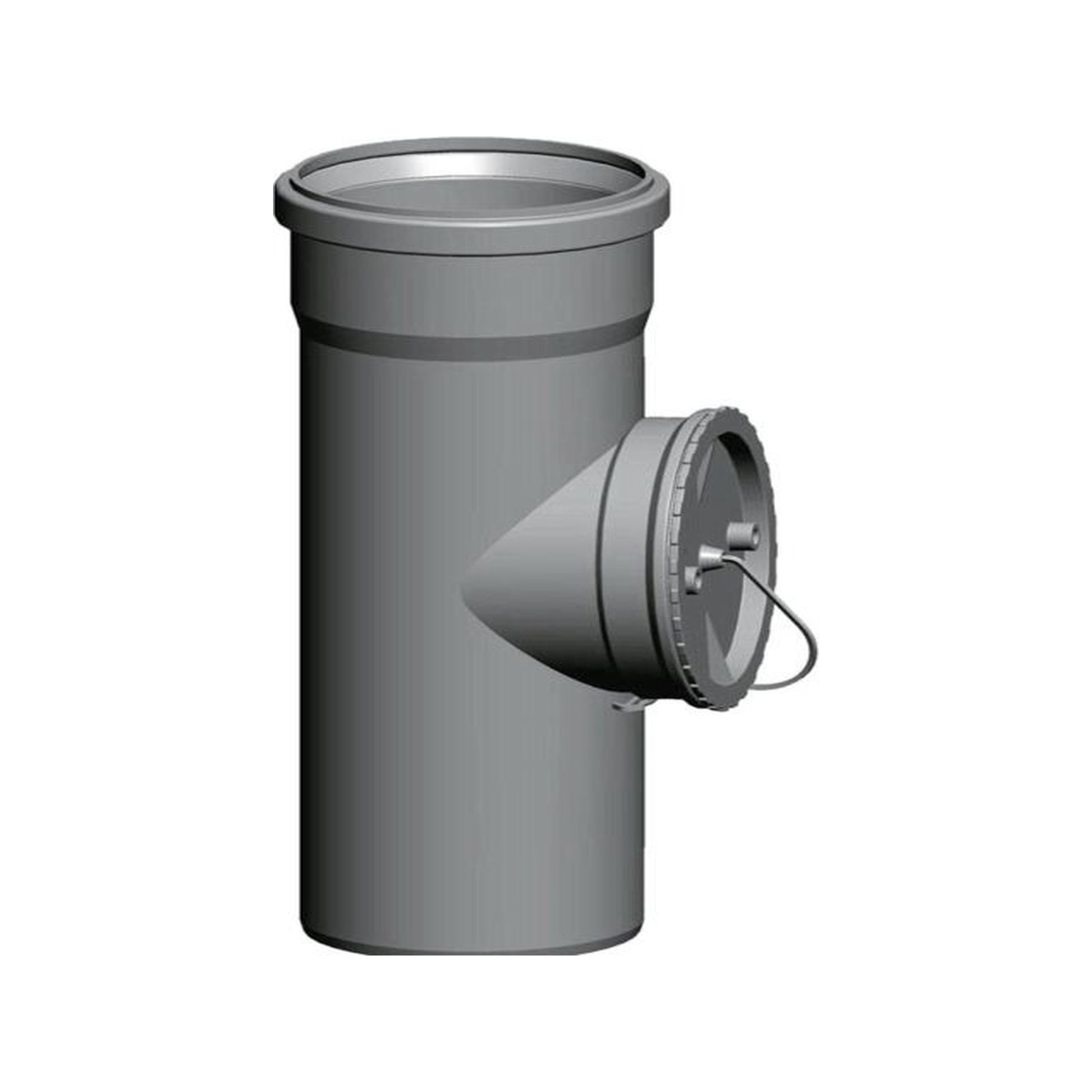 Wolf Revisionsrohr DN80 250mm Polypropylen hitzebeständig 120°C Schachteinbau 2651510