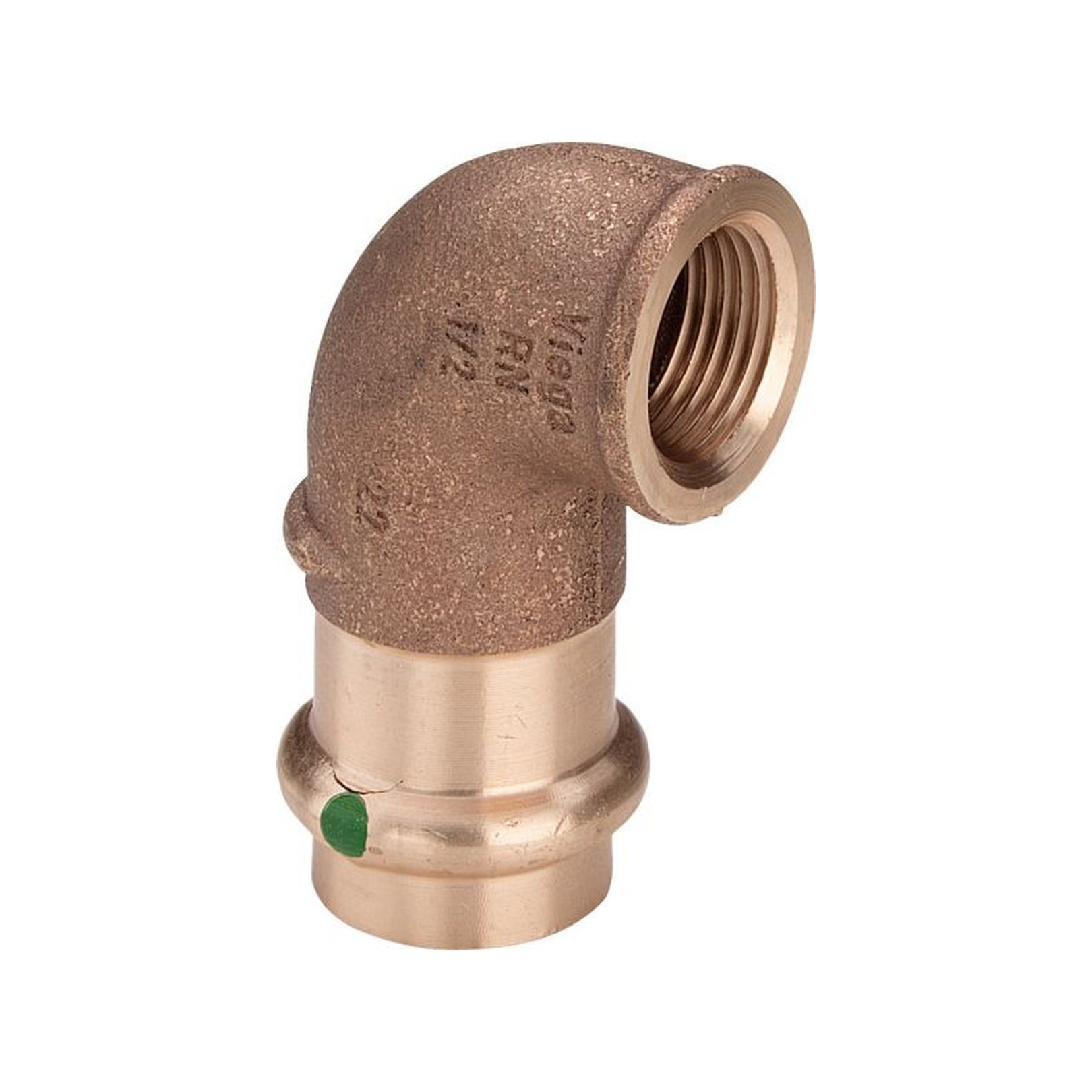 Viega Pressfitting Sanpress 2214.2 Winkel 90 Grad 15mm x 1/2 Zoll IG SC-Contur EPDM 108441