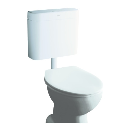 Grohe WC-Spülkasten 37355SH0 Aufputz alpinweiß 6-9 l einstellbar Servobetätigung schwitzwasservollisoliert Eckventil 1/2 Zoll