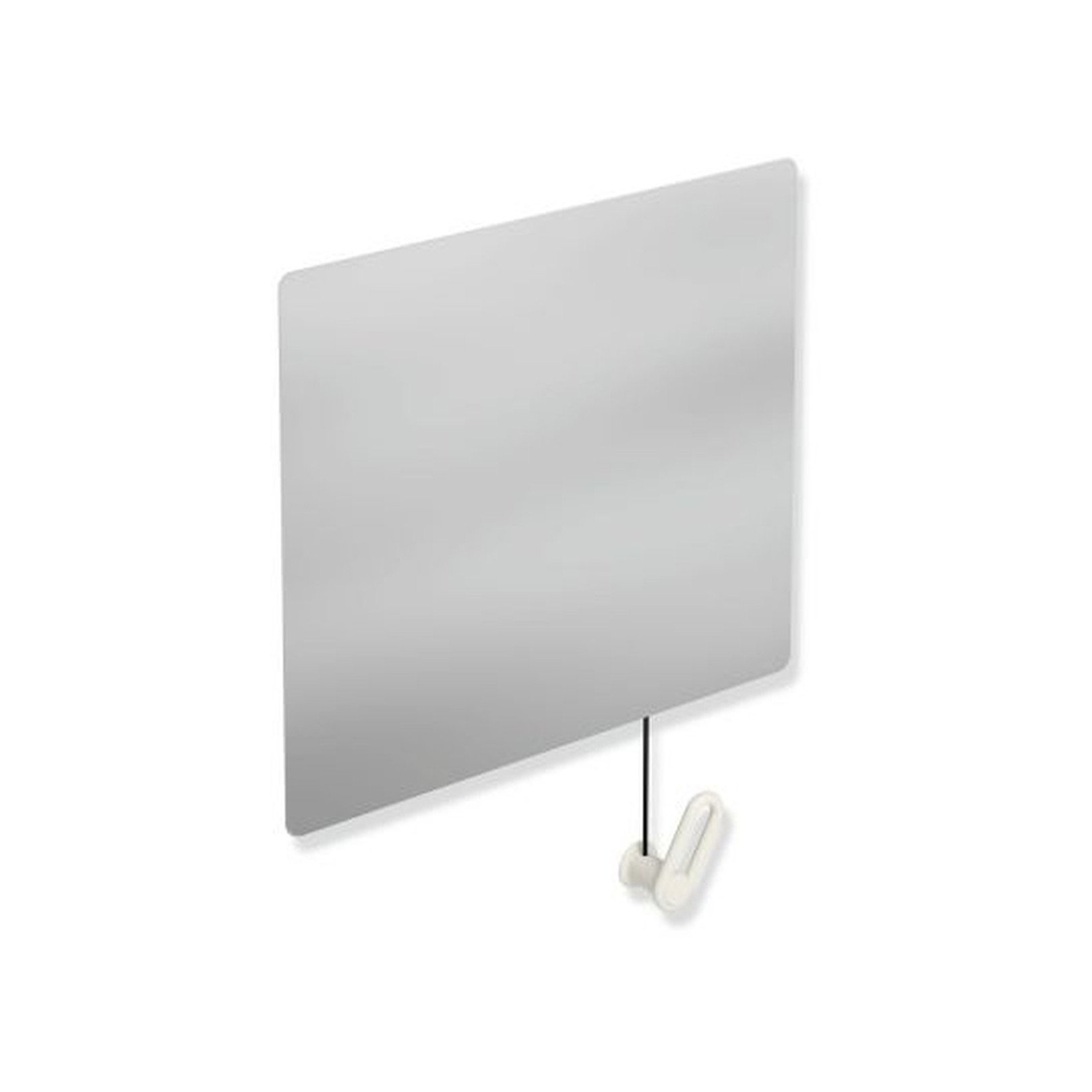 HEWI Kippspiegel Serie 801 801.01.100 99 600x540mm Seilumlenkung Kristallglas Splitterschutz reinweiß