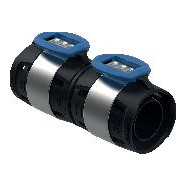 Geberit FlowFit Kupplung PPSU 32 mm gerade Pressindikator transparent 620013001