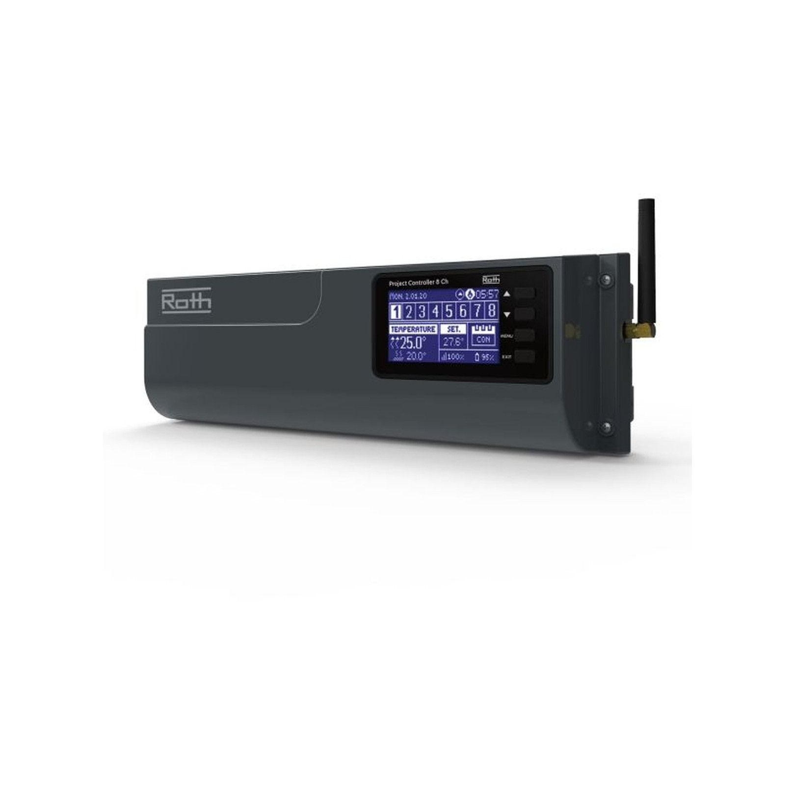 Roth Funk-Anschlussmodul Projectline 8-Kanal LC-Display 1135010033