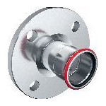 Geberit Pressfitting Mapress C-Stahl Flansch PN 10/16 Pressmuffe d76,1 Form B1 23759