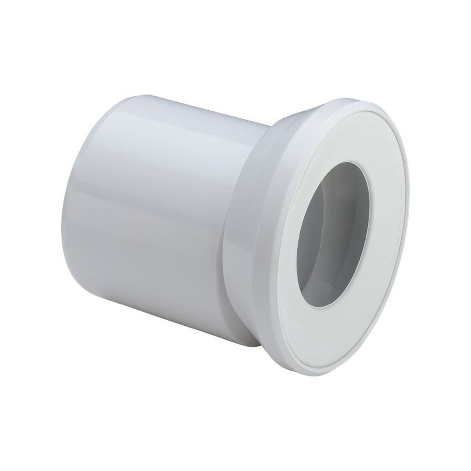 Viega WC-Anschlussstutzen 3815.1 DN 100x155mm exzentrisch Lippendichtung Kunststoff weiß 103231