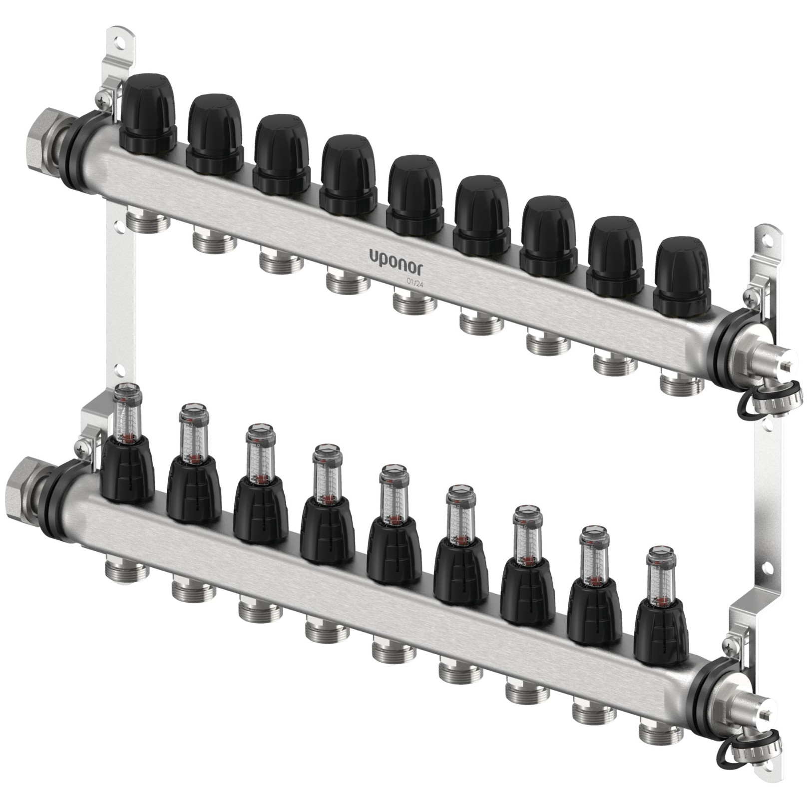 Uponor Vario S Verteiler 9 Heizkreise FM G3/4 Euro G1 1140840