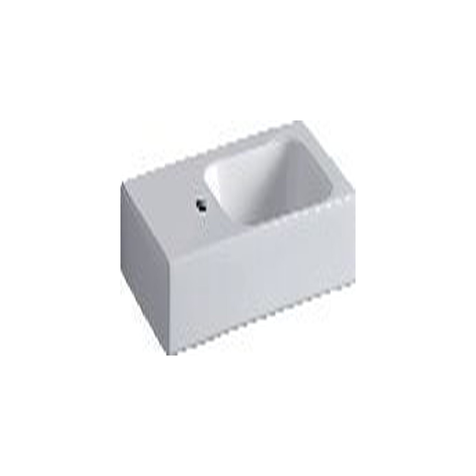 Geberit Handwaschbecken iCon 53x31 cm Ablagefläche links Hahnloch links ohne Überlauf weiß 124153000